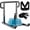 Round tube handles, variant on GanFindX Workout Sled, Strength Training Weight Sled with Harness Strap, Compatible with 1" & 2" Weight Plates, 350 LBS Heavy Duty Fitness Equipment, Gray