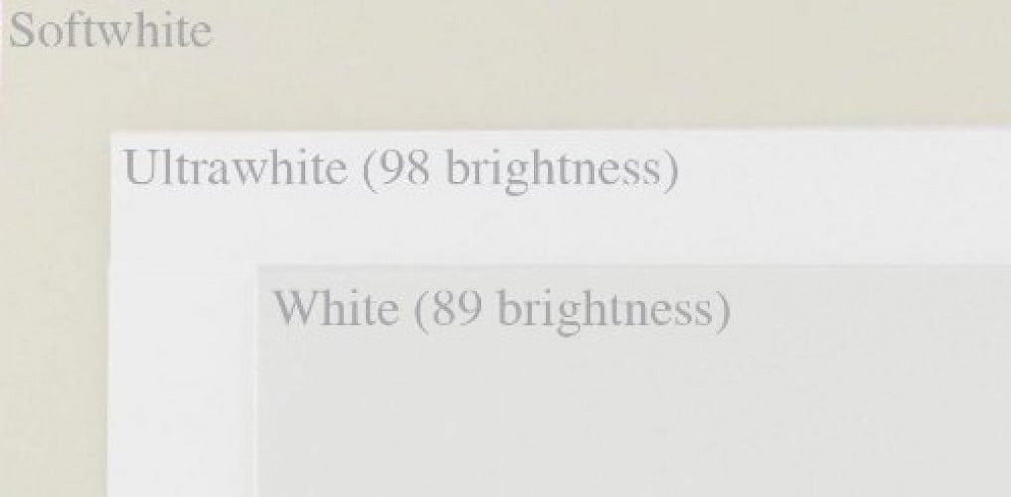Mohawk Superfine WHITE Eggshell - 8.5X11 (216X279) Card Stock Paper - 80lb Cover (216gsm) - 250 PK