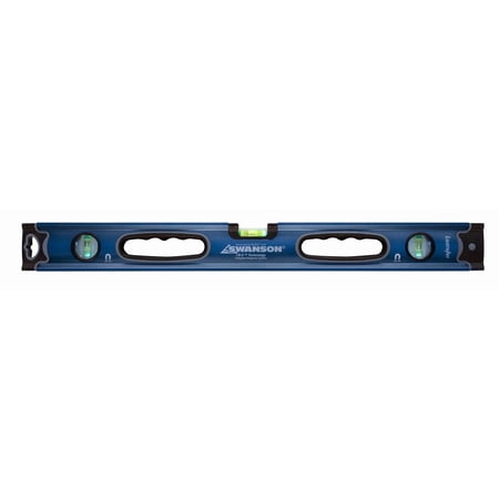 Swanson Tool Co 24" Magnetic LED Lighted Aluminum Pro Grade Box Beam Level Pro Series, Model BLL24M