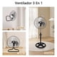 thumbnail image 2 of Ventilador Metálico 3 en 1 CM-TOP VEN26 Pedestal, Pared y Piso, 2 Piezas, Negro, 2 of 4
