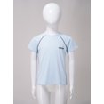 thumbnail image 3 of Sholeno Kids Girls Boys Athletic Shirts Dry Fit Short Sleeve Sports T-Shirts Activewear Tees Tops for Light Blue 110, 3 of 6