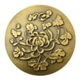 thumbnail image 3 of Renovators Supply Bathroom Sink Drain Antique Brass Pop Up Drain with Decorative Carving, 3 of 7