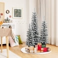 thumbnail image 6 of Set of 3 Snow-Flocked Christmas Trees with Metal Pots, 6 of 17