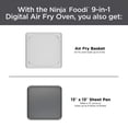 thumbnail image 5 of Ninja Foodi 9 en 1 horno digital freír aire, asar al aire/asar, hornear, bagel, tostar, deshidratar, mantener caliente y recalentar - acero inoxidable, 5 of 5