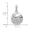thumbnail image 3 of FB Jewels 14K White Gold Gold Polished Volleyball Pendant, 3 of 3