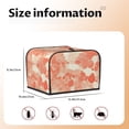 thumbnail image 2 of Toasting Machine Cover 4 Pieces 12.4×10.6×8.3in Dust-Proof Explosion-Proof Waterproof And Wear-Resistant Hollow Bottom Snake Skin Print Style Coral_3, 2 of 7