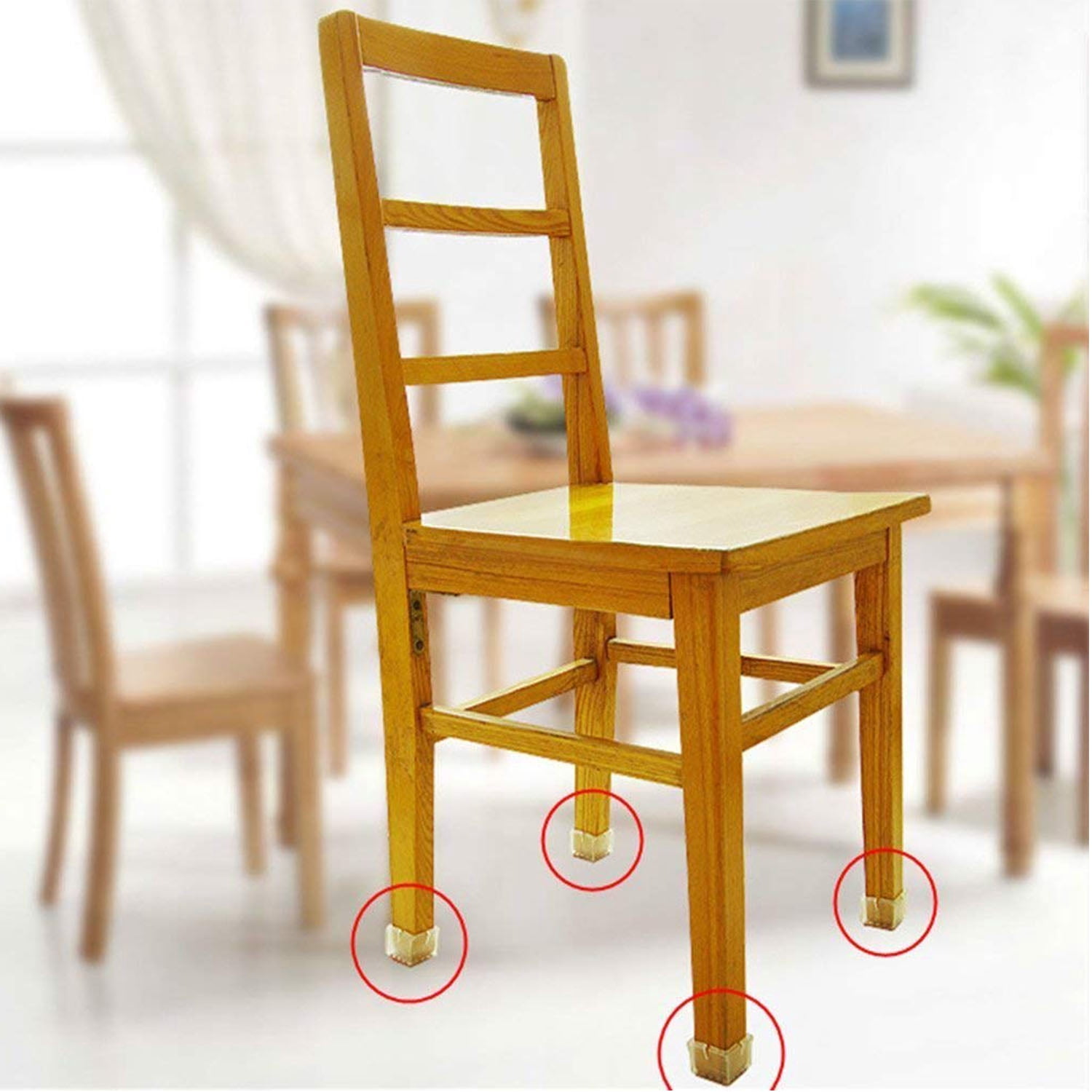 Kitchen Chair Leg Protectors - 48 Piece Nail On Felt Floor Protectors