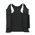 thumbnail image 2 of Tignapoo Men's Body Shaping Compression Vest with Waist Support - Seamless Design, Adjustable Hook & Zipper Closure, Round Neck, Available in XL and More Sizes, Black, 2 of 6