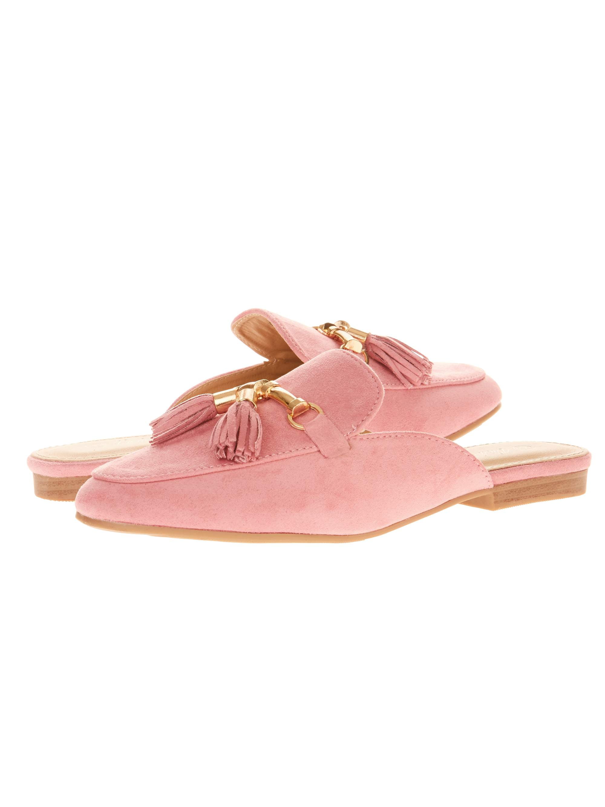 mules with tassels