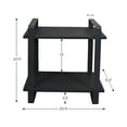 thumbnail image 2 of Handmade Iron & Wood Rectangular Black Color Modern Shelves, 2 of 5