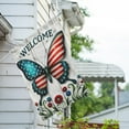 thumbnail image 2 of America Forever Patriotic Butterfly House Flag, 28x40 inch Double Sided, American 4th Of July Yard Flags for Outside Independence Day Fourth of July Decorations Outdoor Welcome Flag, 2 of 4
