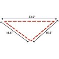 thumbnail image 4 of LAICAIW 2 Pack Hot Pink Cotton Plain Dog Bandanas for Small Dogs, 4 of 4