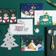 thumbnail image 2 of Christmas Greeting Cards, 6 Creative and Cute Christmas Greeting Cards for Kids, Innovative Greeting Cards, Snowman Greeting Cards, Christmas Blessing Cards, 2 of 5