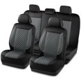 thumbnail image 1 of Fundas de Asiento para Auto Skechers Lujo Piel Sintética Impermeable Gris, 1 of 8