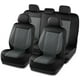 thumbnail image 1 of Fundas de Asiento para Auto Skechers Lujo Piel Sintética Impermeable Gris, 1 of 8