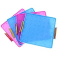 thumbnail image 1 of KAKOWELY 4pcs Geoboard Pegboard Plastic Nail Board Geometric Shape Learning Tools Random Color,6.3X"X5.51"X0.39", 1 of 5