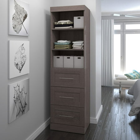 UPC: 0063753047159 | Generic Pur by Bestar 25  storage unit with 3-drawer set in Bark Gray