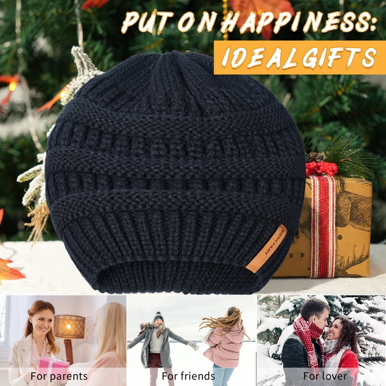 Bodychum Chunky Cable Knit Beanie Hat, Warm Stretch Skull  display picture 1