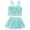 Green, variant on Mercatoo Girls Swimsuit 2Pcs Set Flounced Camisoles Tankini Swimwear and Short Skirt Outfit Kids Girls Beach Bathing Suits
