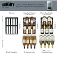 thumbnail image 5 of 18" wide built-in wine cellar with seamless stainless steel trimmed glass door, 5 of 5