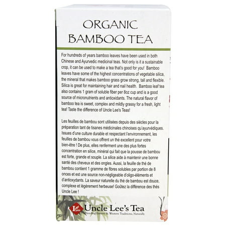Thé Oncle Lees Thé de l'oncle Lee Organic Tea - Bamboo Original - 18 Sacs