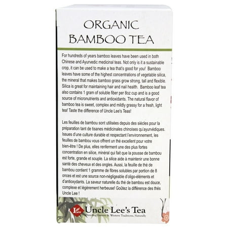 Thé Oncle Lees Thé de l'oncle Lee Organic Tea - Bamboo Original - 18 Sacs