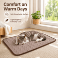 thumbnail image 7 of Dog Cooling Mat, Dog Ice Silk Mat Summer Pet Mat Sleeping Mat Lce Mat, Pet Cooling Mats for Dogs(XL,Coffee, 39.4x 27.6in), 7 of 7
