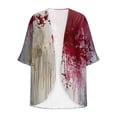 thumbnail image 5 of LOVZFMLL Cardigan pour Femmes Cardigan pour Dames Halloween Mode Veste Imprimée Été Veste Imprimée à Manches Longues Cardigan Veste, 5 of 5