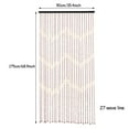 thumbnail image 3 of Retro Natural Bamboo Beaded Door Curtain Wood String Curtain for Doorway Door Window Room Divider 35x69" Brown, 3 of 7
