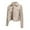 Beige, variant on Womens Cropped Faux Leather Jacket, Fashion Trendy Fall Winter Trench Coats Clothes For Women 2024 Beige L