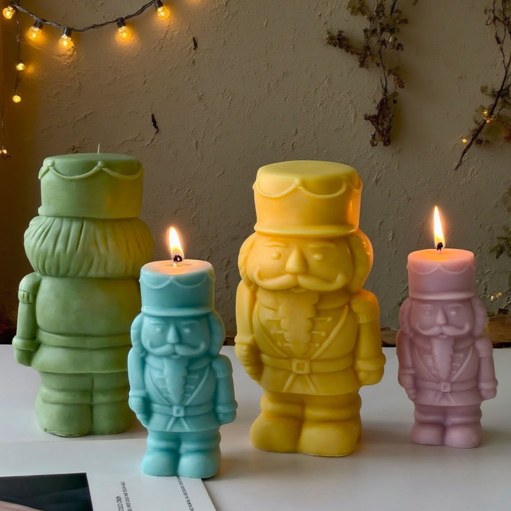 Silicone Moulds 3D Walnuts Soldier Candle Molds Epoxy Resin Molds Plasters Molds
