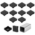 thumbnail image 1 of Uxcell 2 3/4" (70mm) Tapones de extremo de tubo cuadrado, 12 Pcs tapones de agujero de plástico para insertar en tubos de metal, negro, 1 of 7