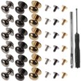 thumbnail image 3 of EeaseCA 60 Sets Useful DIY Brass Rivet Studs Screw Nails With Pull Ring Round Head Rivet, 3 of 7