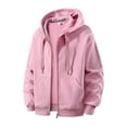 thumbnail image 3 of pstuiky Camisas suaves de manga larga para hombre, Chaqueta con capucha y cremallera de manga larga de color liso para hombre, personalizada tops de invierno para hombre s, 3 of 8