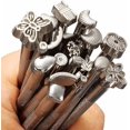 thumbnail image 2 of Paquete de 8 tapas de válvula de neumático de latón plateadas, vástago de válvula de neumático con sello de goma de metal premium, 2 of 5