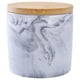thumbnail image 1 of Tarro de aperitivos para perros, bote de cerámica y madera para alimentos para mascotas, tarro de almacenamiento de galletas para perros, 1 of 6
