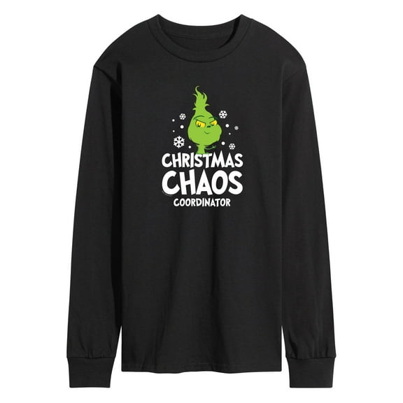 Dr. Seuss The Grinch - Little Grinch - Christmas Chaos Coordinator - Men's Long Sleeve T-Shirt