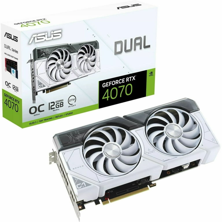 ASUS GeForce RTX 4070 OC 12GB Graphics Card, PCIe 4.0, HDMI ASUS GeForce RTX 4070 OC 12GB Graphics Card, PCIe 4.0, HDMI