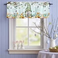 thumbnail image 5 of Valance for Windows,Easter Dwarf Egg Valances Curtain Rod Pocket Valance for Kitchen Bedroom Living Room Bathroom,Spring Pastoral Flower Leaf Butterfly Short Curtains Window Treatment 54x18in, 5 of 9