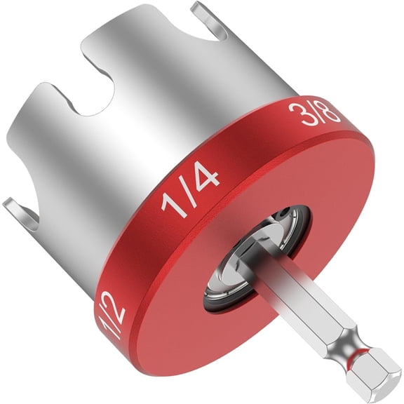 Threaded Rod Nut Runner for Impact Drill,Nut Zipper Drill Attachment for 1/4" 3/8" & 1/2"Threaded Rods,for Conduit Racks
