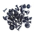 thumbnail image 1 of Big sale! Auto Fastener Clip Bumper Rivet Black Plastic Retainer Trim Panel Retainer _] S4K2, 1 of 1