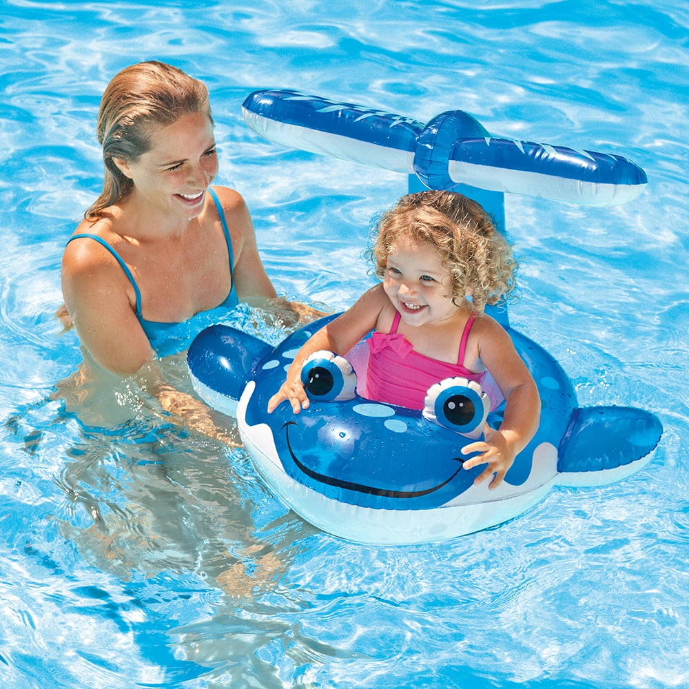 Intex Whale Toddler Pool Float with Canopy - Walmart.com