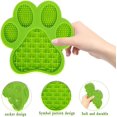 thumbnail image 3 of Alfombrilla para lamer perros, cojín para lamer perros, almohadillas de silicona para lamer perros con ventosas, alfombrilla para lamer perros de alimentación lenta, para baño de perros verde, 3 of 5
