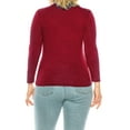 thumbnail image 3 of Women's Plus Size Casual Fitted Long Sleeve Solid Turtleneck Sweater Tops, 3 of 6