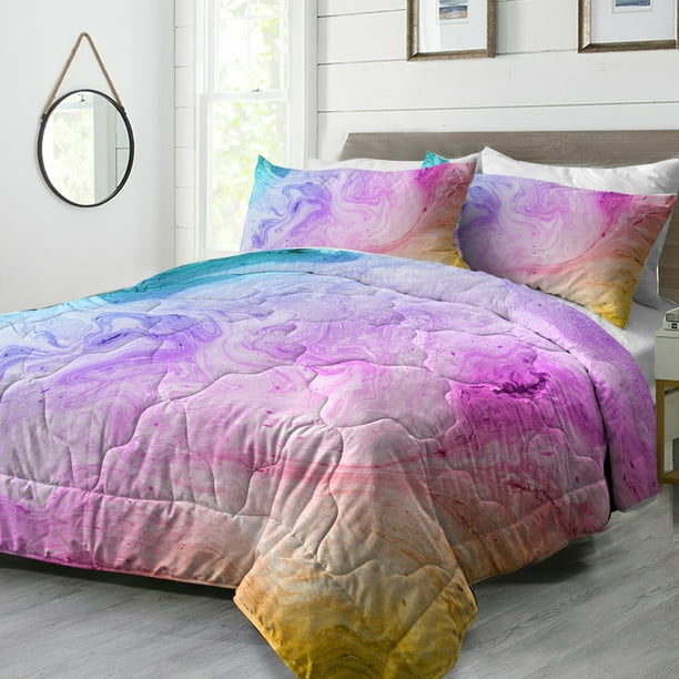 Teen Girls 3 Piece Comforter Set, Twin Bed Sets For Teenage Girl