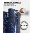 thumbnail image 6 of nqOlkjepod Outdoor Curtains for Patio Waterproof, Abstract Branch Outdoor Privacy Panels Grommet, Vintagewatercolor Trunk Blue Blackout Outside Curtains for Porch/Cabana/Pergola 54"x95", 1 Panel, 6 of 8