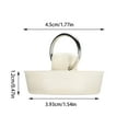 thumbnail image 2 of 2Pcs Rubber Drain Stopper Fits 1 5/8 Inch To 1 3/4 Inch Bathtub Drain Plug With Hanging Ring Bathtub Stopper Plug For Kitchen And Bathroom White, 2 of 3