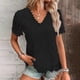 thumbnail image 2 of Camiseta de verano sin mangas holgada con cuello cuadrado y pliegues para mujer - Camiseta informal con dobladillo curvo - Mezcla de poliéster y spandex, 2 of 5