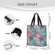 thumbnail image 3 of Fotbe blue pink colorful cracked texture Bolsa Tote con Estampado para Mujer, Bolsos con Cremallera, Bolsa de Hombro Casual de Gran Capacidad con Bolsillos Internos, 3 of 7