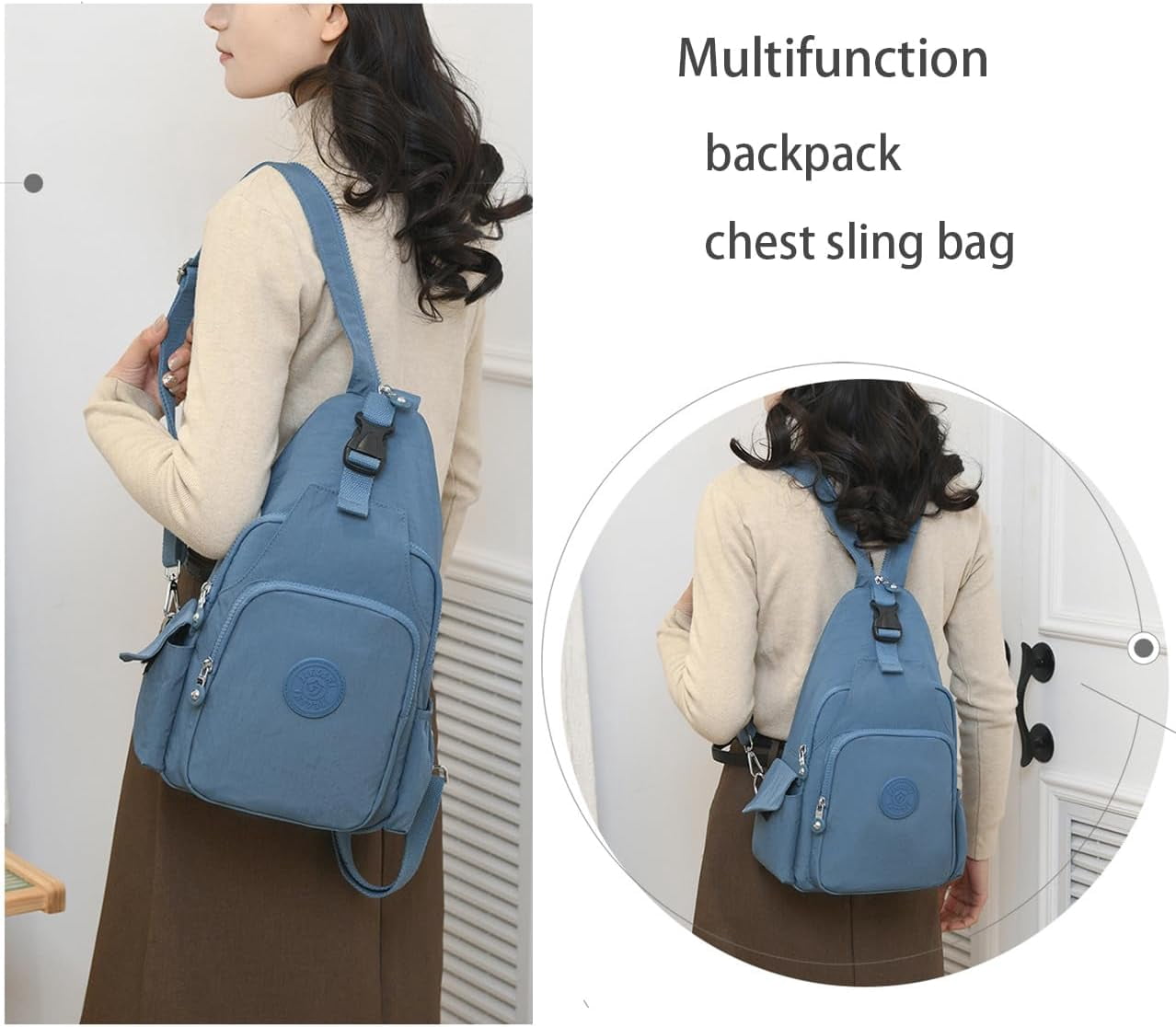 Mini Backpack for Women Purse Convertible Shoulder Bag Anti-theft Travel Bag Small Casual Daypack Sling Bag(Black)